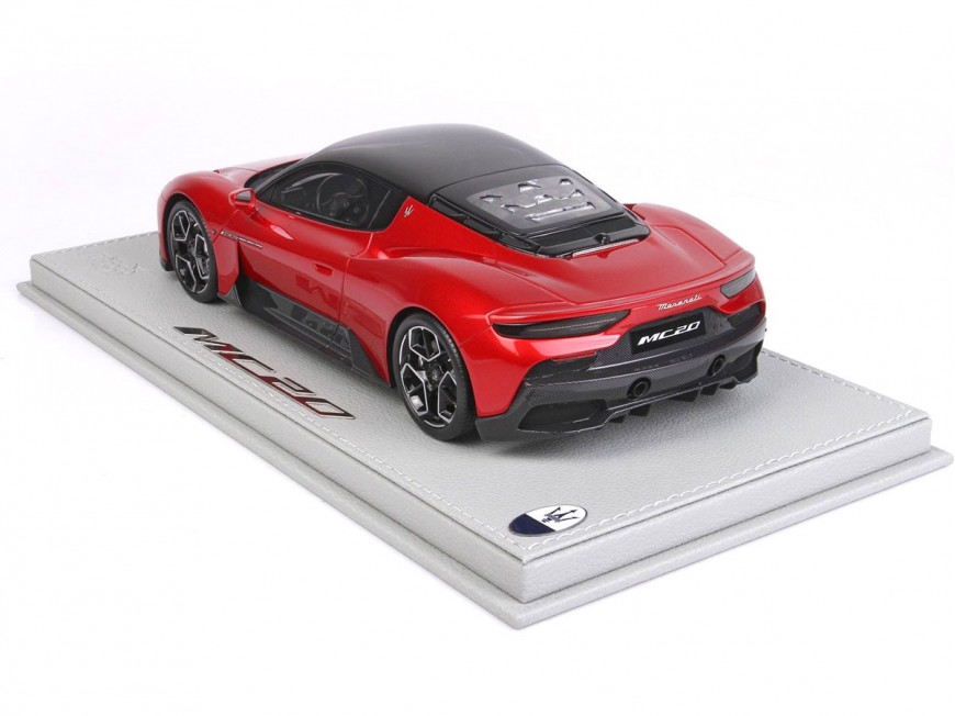 Maserati MC20 BBR Models 1/18 P18191C1 Metallic Vincente Red with display case