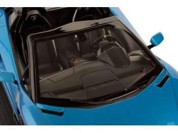Lamborghini Aventador LP 780-4 Ultimae Roadster MR Collection 1/18 LAMBO051A Blu Tawaret con vetrina