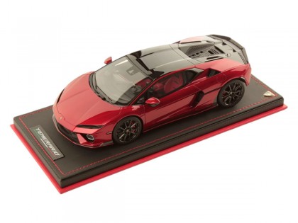 Lamborghini Temerario Alleggerita Package MR Collection 1/18 LAMBO062SE Efesto Rouge avec vitrine