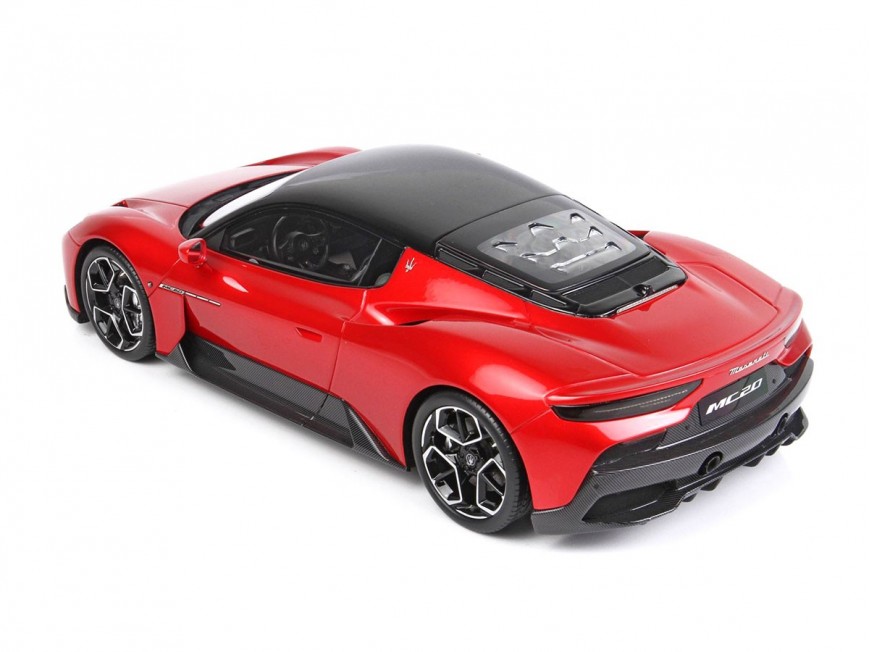 Maserati MC20 BBR Models 1/18 P18191C1 Metallic Vincente Red with display case