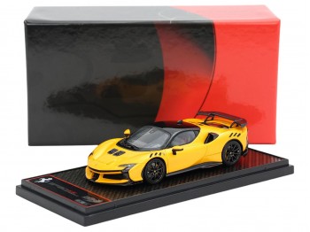 Ferrari SF90 XX Stradale BBR Models 1/43 BBRC285FCF Jaune Trois Couches