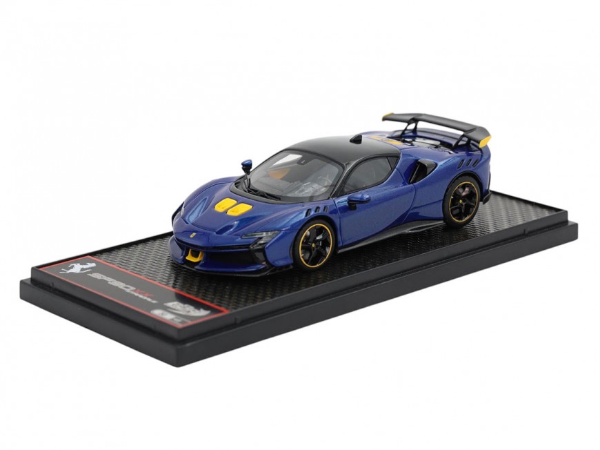 Ferrari SF90 XX Stradale BBR Models 1/43 BBRC285H Blue Tour De France