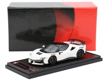 Ferrari SF90 XX Stradale BBR Models 1/43 BBRC285L Cervino Blanc