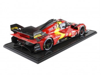 Ferrari 499P Winner Le Mans 2023 Car n.51 BBR Models 1/12 BBR1219 avec vitrine