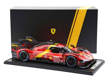 Ferrari 499P Winner Le Mans 2023 Car n.51 BBR Models 1/12 BBR1219 avec vitrine