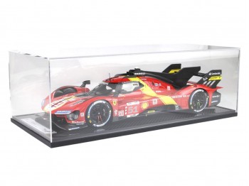 Ferrari 499P Winner Le Mans 2023 Car n.51 BBR Models 1/12 BBR1219 avec vitrine