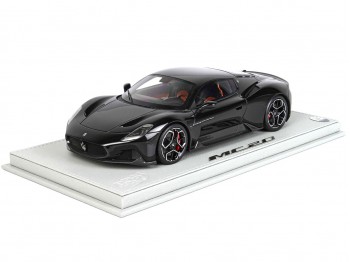 Maserati MC20 BBR Models 1/18 P18191B Nero Enigma Metallizzato con vetrina