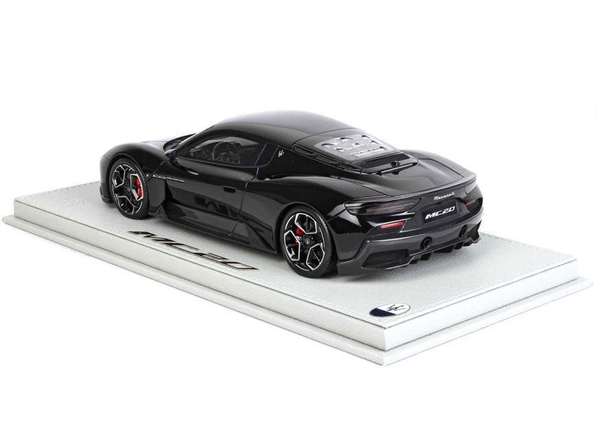 Maserati MC20 BBR Models 1/18 P18191B Nero Enigma Metallizzato con vetrina