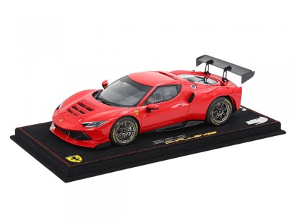 Ferrari 296 Challenge BBR Models 1/18 P18242A Rosso Corsa 322 con vetrina
