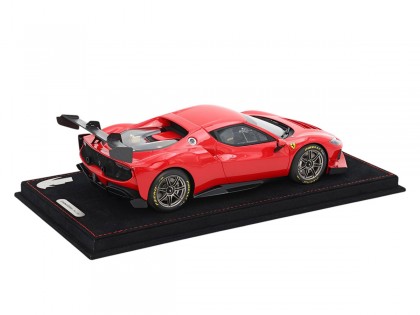 Ferrari 296 Challenge BBR Models 1/18 P18242A Rosso Corsa 322 con vetrina 2