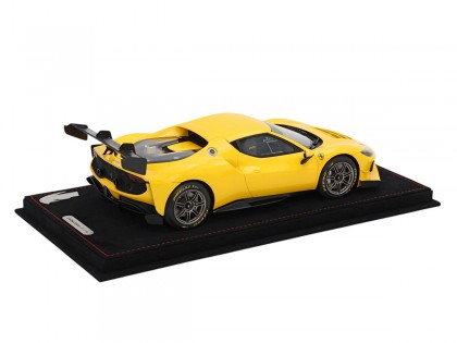 Ferrari 296 Challenge BBR Models 1/18 P18242B Giallo Modena con vetrina 2