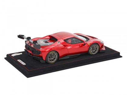 Ferrari 296 Challenge BBR Models 1/18 P18242D Rosso Fuoco con vetrina 2