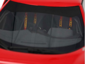 Ferrari 296 Challenge BBR Models 1/18 P18242A Rouge de Course 322 avec vitrine