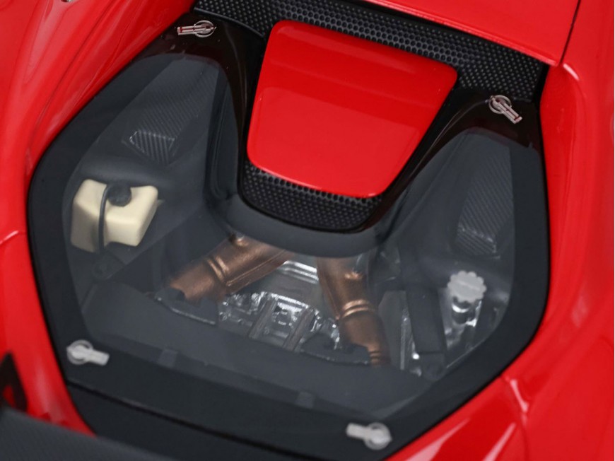 Ferrari 296 Challenge BBR Models 1/18 P18242A Rouge de Course 322 avec vitrine