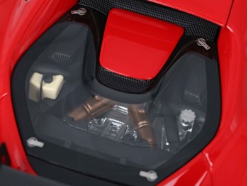 Ferrari 296 Challenge BBR Models 1/18 P18242A Rouge de Course 322 avec vitrine