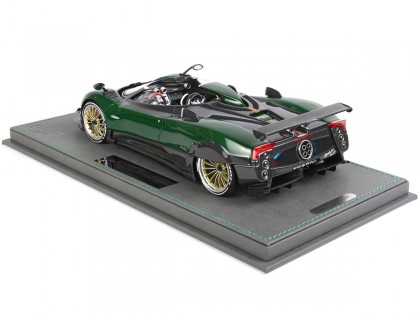 Pagani Zonda HP Barchetta BBR Models 1/18 P18161GREEN1 Green Carbon Fiber with display case 2