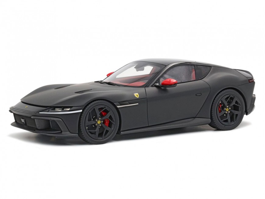 Ferrari 12Cilindri BBR Models 1/18 P18254E Noir Mat toit panoramique avec vitrine