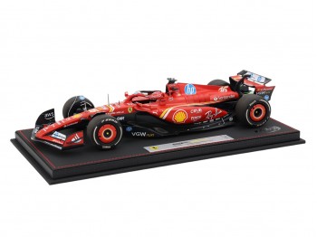Ferrari SF-24 GP Monaco Monte Carlo Charles Leclerc Winner die-cast BBR Models 1/18 BBR241816CDIE avec vitrine