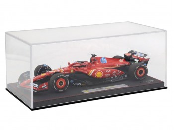 Ferrari SF-24 GP Monaco Monte Carlo Charles Leclerc Winner die-cast BBR Models 1/18 BBR241816CDIE avec vitrine
