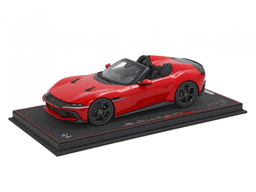 Ferrari 12Cilindri Spider BBR Models 1/18 P18251A Rosso Corsa con vetrina