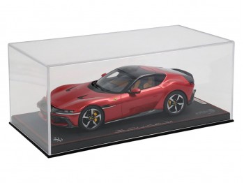 Ferrari 12Cilindri BBR Models 1/18 P18254F Rouge Imola toit panoramique avec vitrine