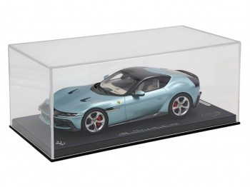 Ferrari 12Cilindri BBR Models 1/18 P18254D Céleste Trevi toit panoramique avec vitrine