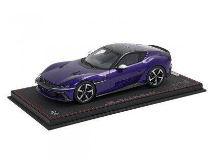 Ferrari 12Cilindri BBR Models 1/18 P18254C Viola Al Humaid tetto panoramico con vetrina