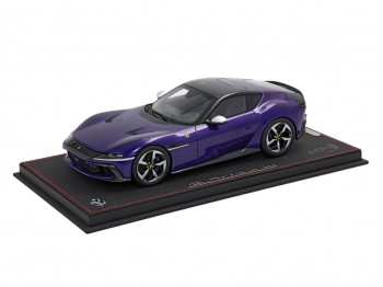 Ferrari 12Cilindri BBR Models 1/18 P18254C Violet Al Humaid toit panoramique avec vitrine