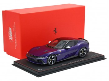 Ferrari 12Cilindri BBR Models 1/18 P18254C Violet Al Humaid toit panoramique avec vitrine
