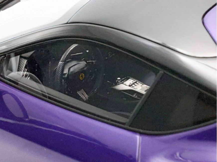 Ferrari 12Cilindri BBR Models 1/18 P18254C Violet Al Humaid toit panoramique avec vitrine