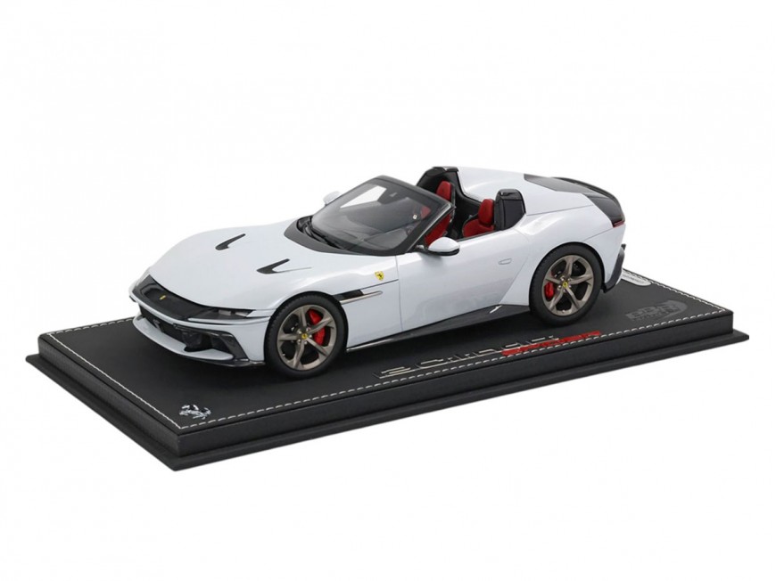 Ferrari 12Cilindri Spider BBR Models 1/18 P18251B Arctic White with display case