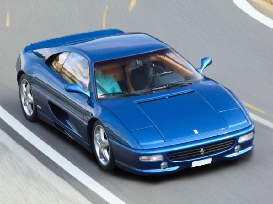 Ferrari F355 Berlinetta Cambio Manuale BBR Models 1/18 P18140C Blu Nart con vetrina