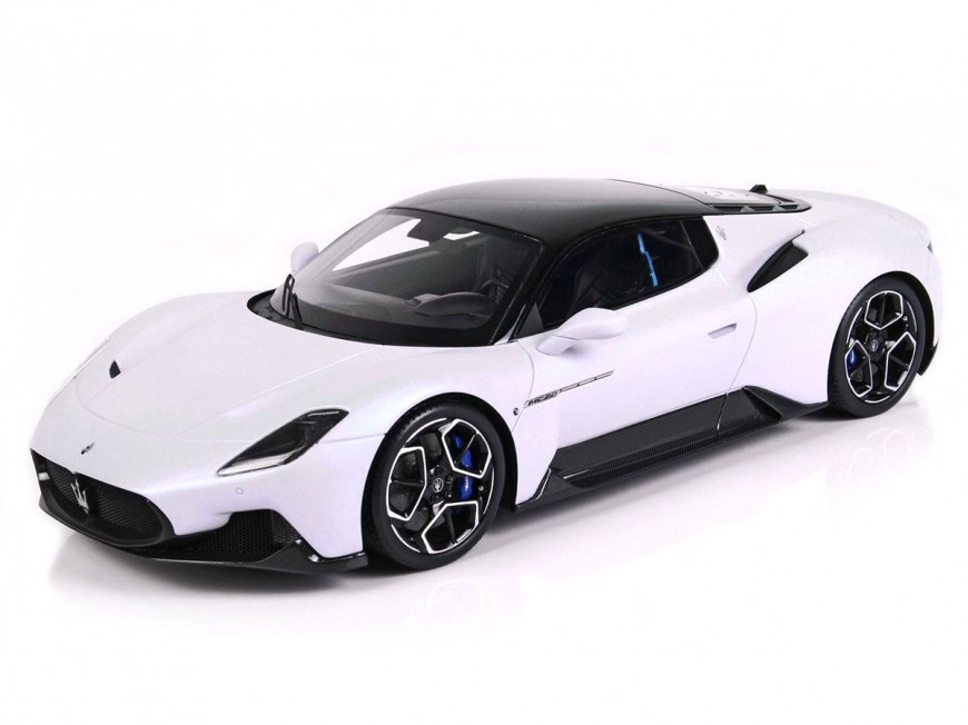 Maserati MC20 BBR Models 1/18 P18191A Bianco Audace con vetrina
