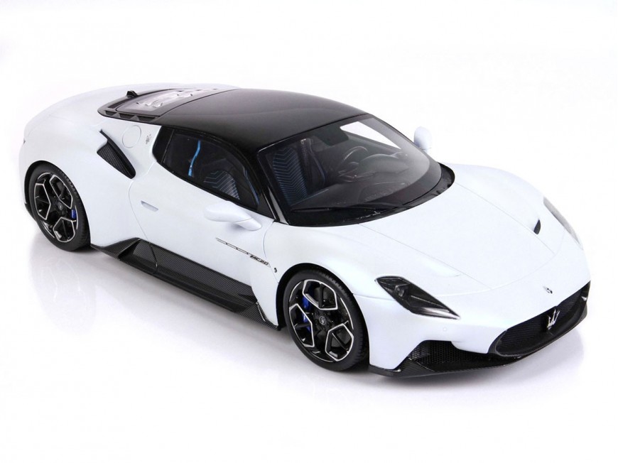 Maserati MC20 BBR Models 1/18 P18191A Bianco Audace con vetrina