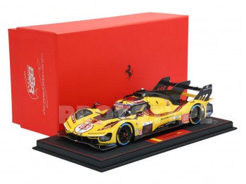 Ferrari 499P Winner Le Mans 2025 Car n.83 BBR Models 1/18 P18271C avec vitrine