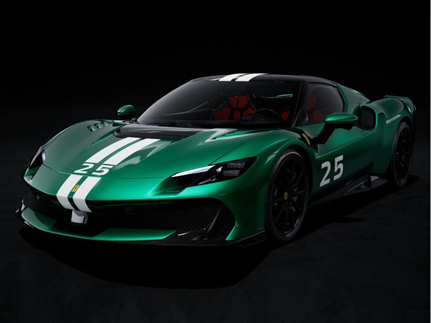Ferrari 296 Speciale BBR Models 1/18 P18269A Verde Nurburgring con vetrina