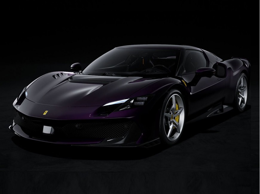 Ferrari 296 Speciale BBR Models 1/18 P18269F Viola Hong Kong con vetrina