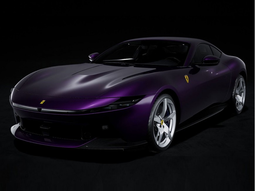 Ferrari Amalfi BBR Models 1/18 P18272F Violetto Dino con vetrina