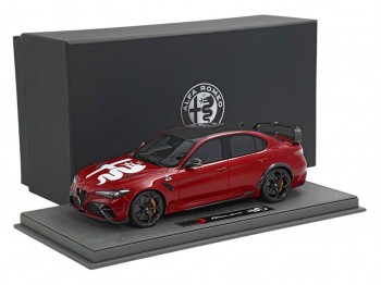 Alfa Romeo Giulia GTA BBR Models 1/18 BBRC1851RCAR-25 Compétition Rouge avec vitrine
