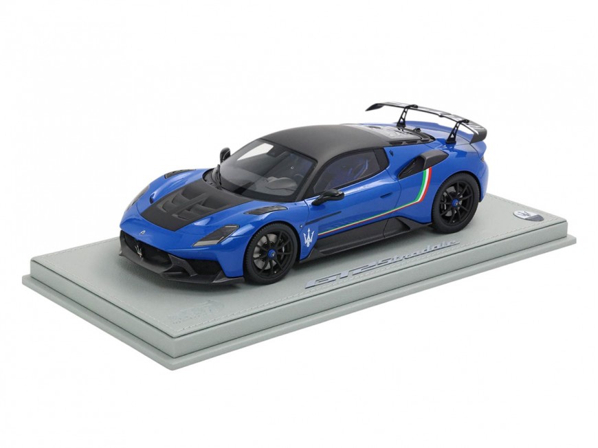 Maserati GT2 Stradale BBR Models 1/18 P18255C Blu Infinito con vetrina