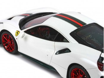 Ferrari 488 Pista BBR Models 1/43 BBRC202CFG Bianco Italia Metallizzato