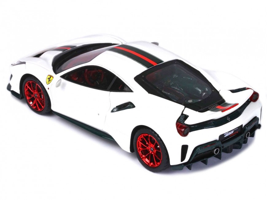 Ferrari 488 Pista BBR Models 1/43 BBRC202CFG Bianco Italia Metallizzato
