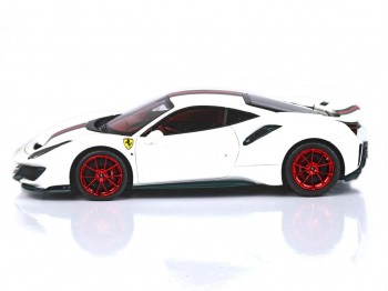 Ferrari 488 Pista BBR Models 1/43 BBRC202CFG Bianco Italia Metallizzato