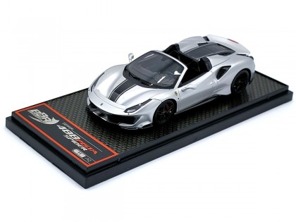 Ferrari 488 Pista Spider BBR Models 1/43 BBRC218G Metallic Nurburgring Silver