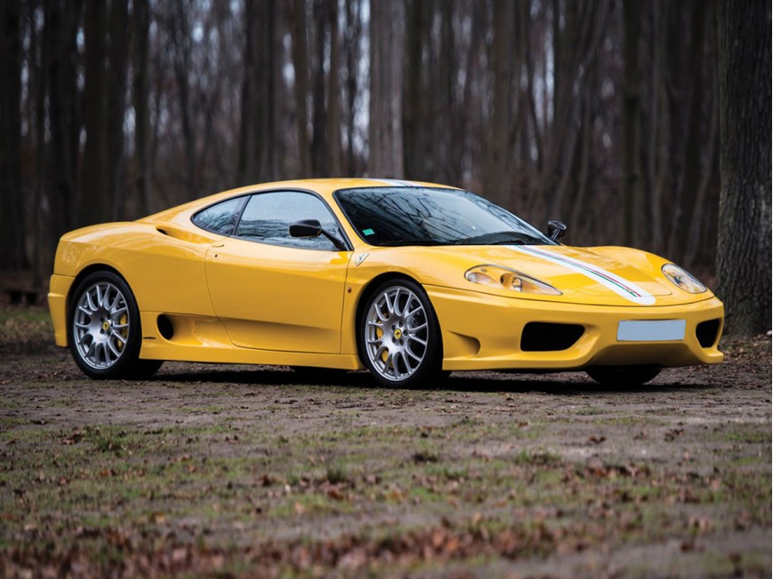 Ferrari 360 Challenge Stradale BBR Models 1/18 P18262B Modena Yellow with display case