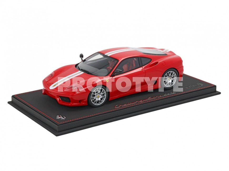 Ferrari 360 Challenge Stradale BBR Models 1/18 P18262A Rouge Corsa avec vitrine