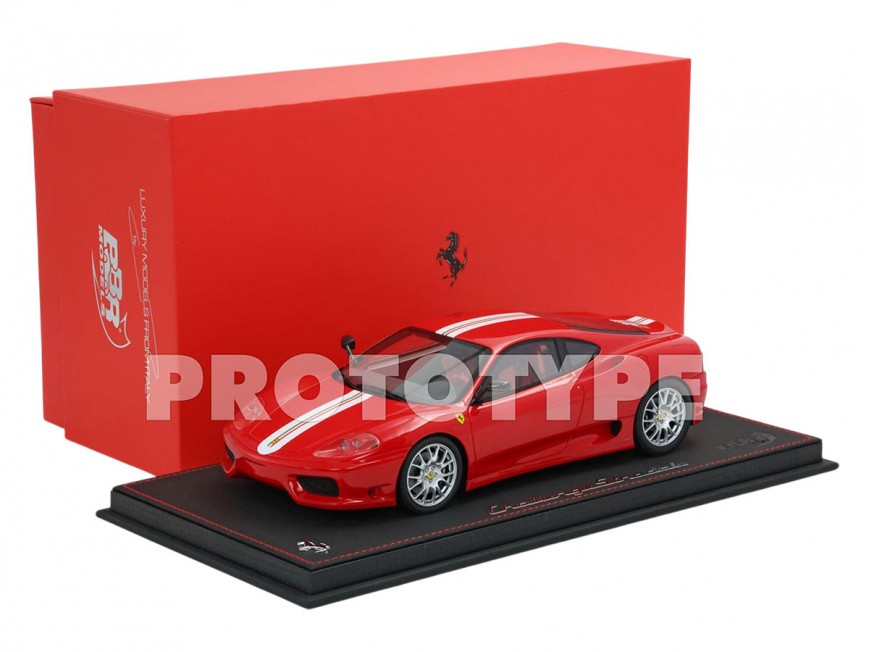 Ferrari 360 Challenge Stradale BBR Models 1/18 P18262A Rouge Corsa avec vitrine