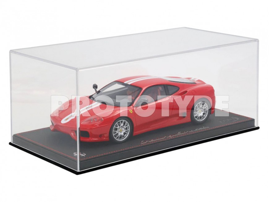 Ferrari 360 Challenge Stradale BBR Models 1/18 P18262A Rouge Corsa avec vitrine