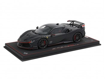 Ferrari SF90 XX Stradale Charles Leclerc BBR Models 1/18 P18237CL Matt Black with display case