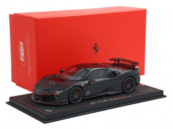 Ferrari SF90 XX Stradale Charles Leclerc BBR Models 1/18 P18237CL Matt Black with display case
